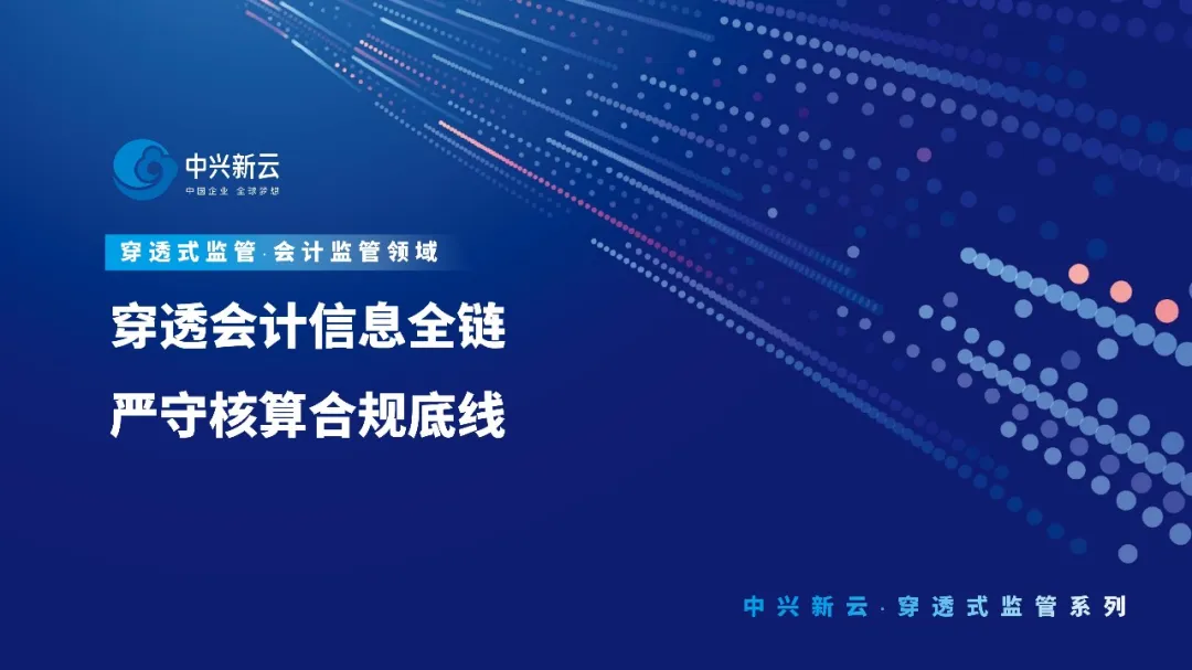 中兴新云穿透式监管系统：穿透会计信息全链，严守核算合规底线